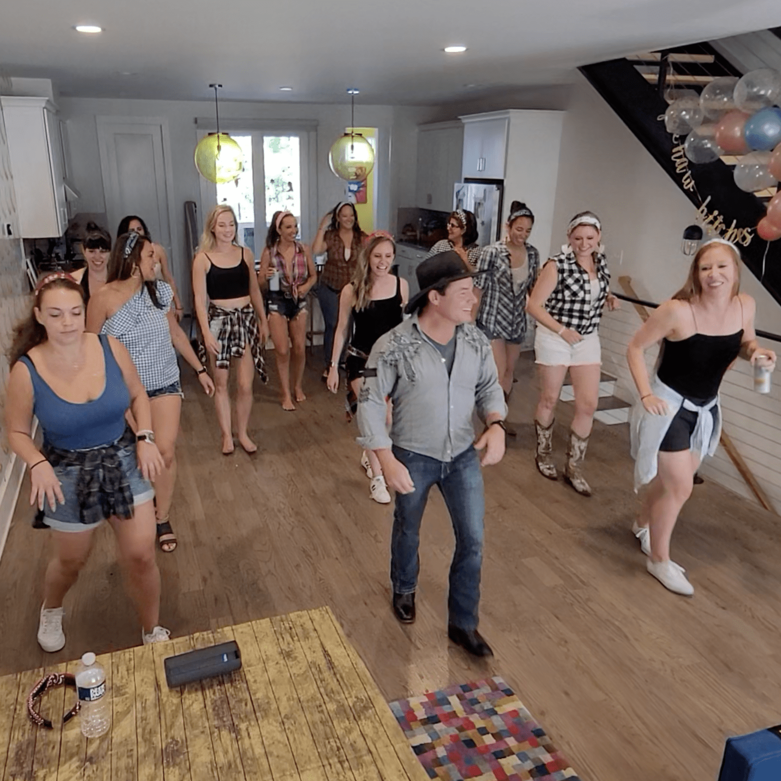 Teaching A Nashville Line Dancing Lesson at Luke Bryan's 32 Bridge