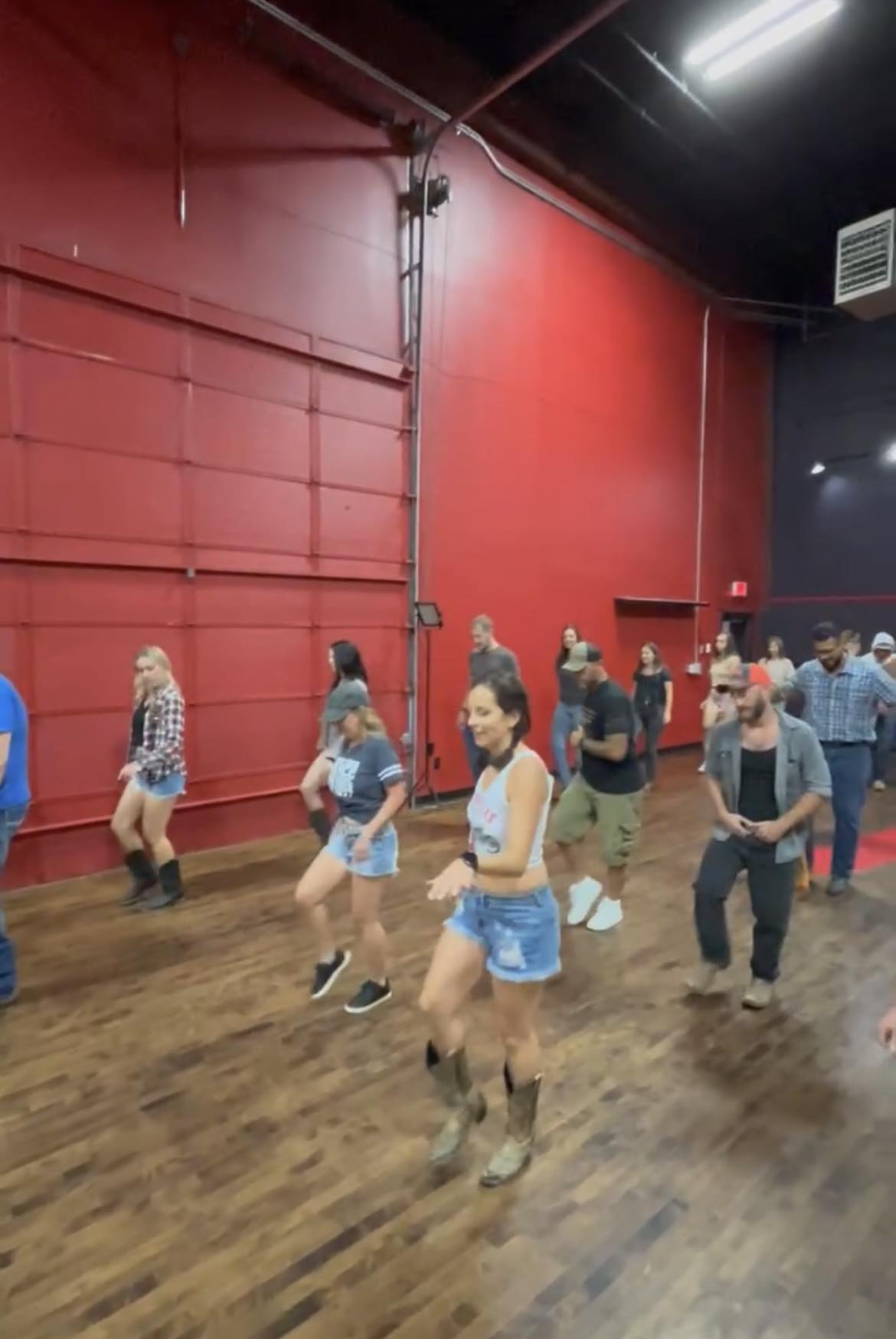 Nashville Country Line Dancers Of All Ages Dancing