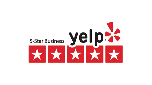 Yelp 5-star review badge