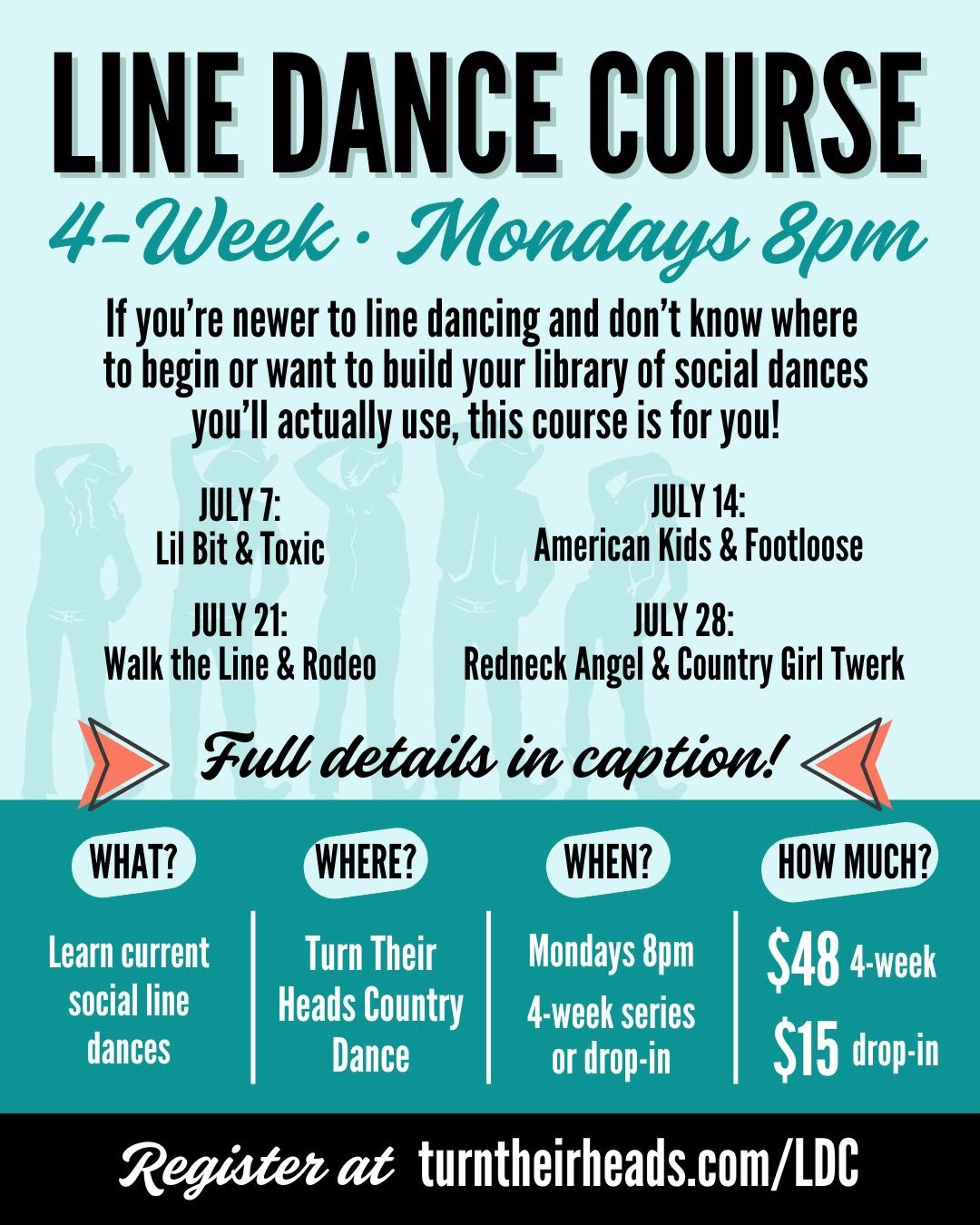 Local Line Dancing Schedule July Line Dance Schedule for Locals